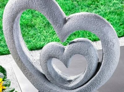 Pierre tombale “son coeur dans le mien”