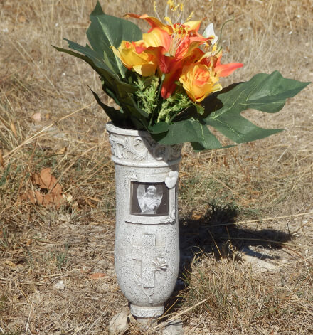 vase tombal decoratif pour ornement tombe