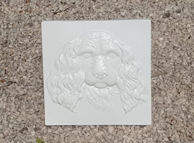Plaque tombale « Cavalier King Charles »