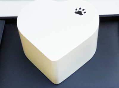 Urne coeur bois verni blanc empreinte